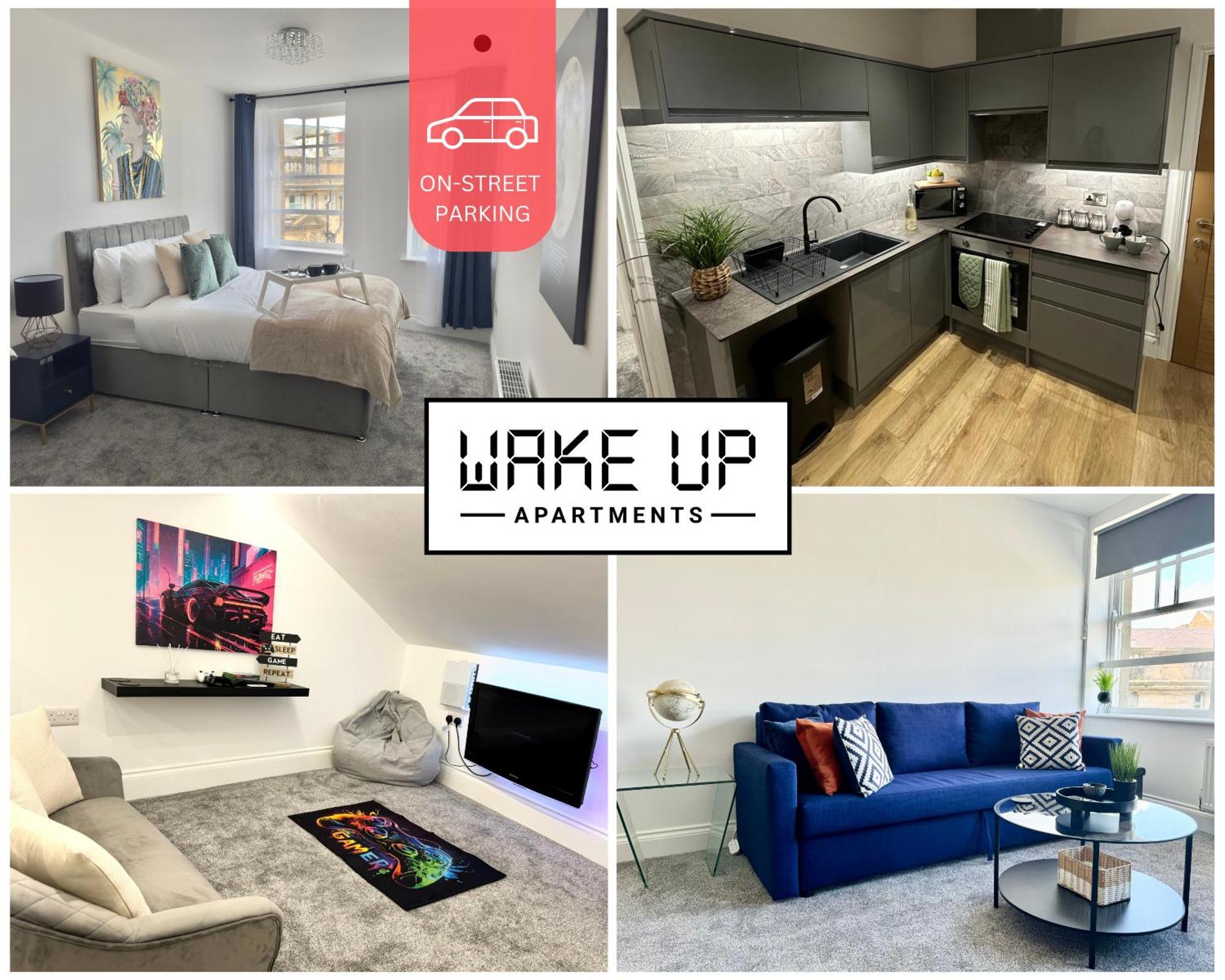 The Crown View - Luxury Apartment - Free Parking Nearby Χαρογκέιτ Δωμάτιο φωτογραφία